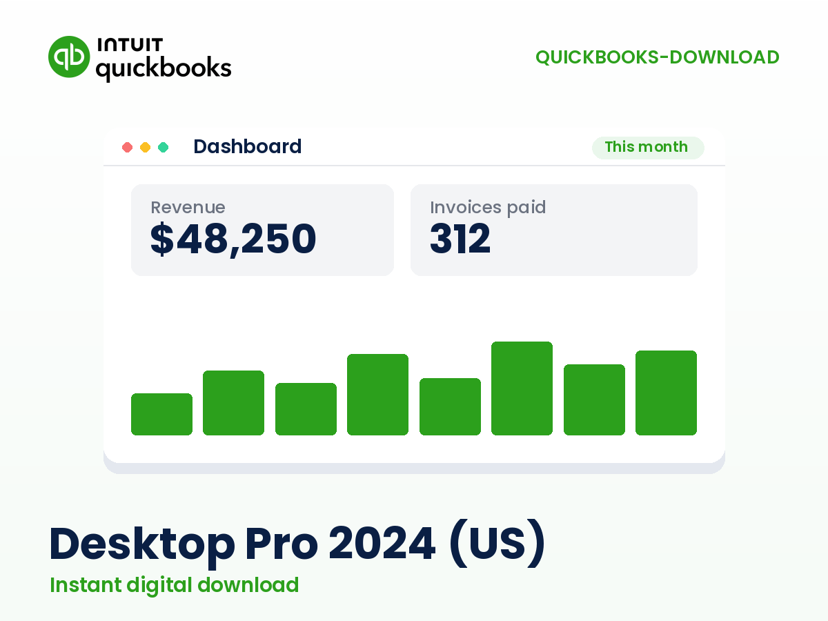 QuickBooks Desktop Pro 2024 (US) - instant digital download